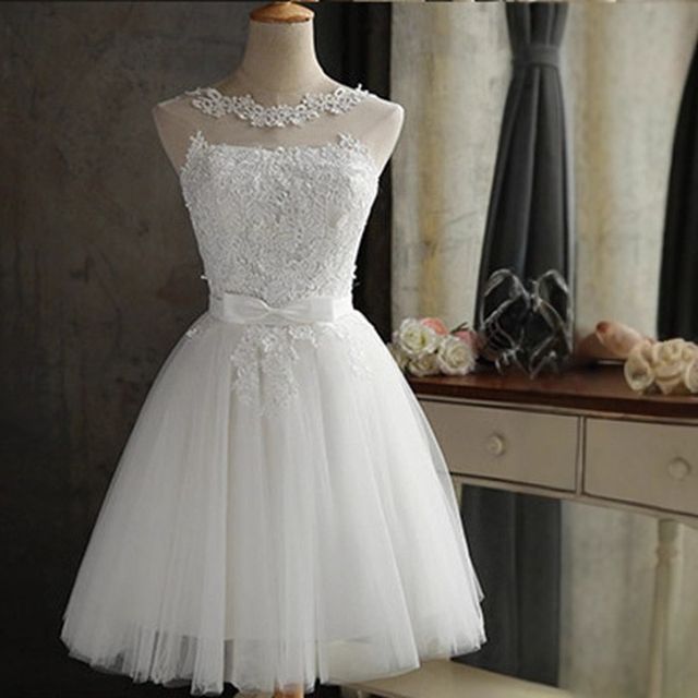 YUEGEE YG-23 white tulle skirt, layered, short