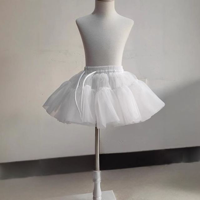 YUEGEE YG-39 white tulle petticoat, short